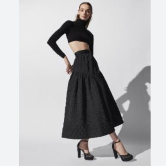 BCBGMaxazria Elisabetta Skirt Black Beauty Size 6 - Picture 1 of 6